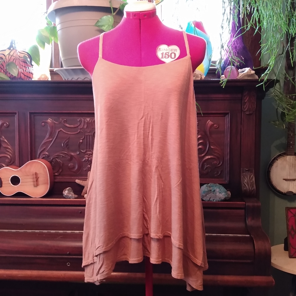 Soft Flowy Asymmetric Tunic Top
